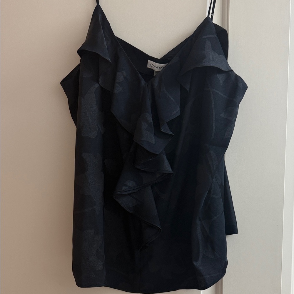 NEW❗️Calvin Klein Floral Camisole with Ruffle